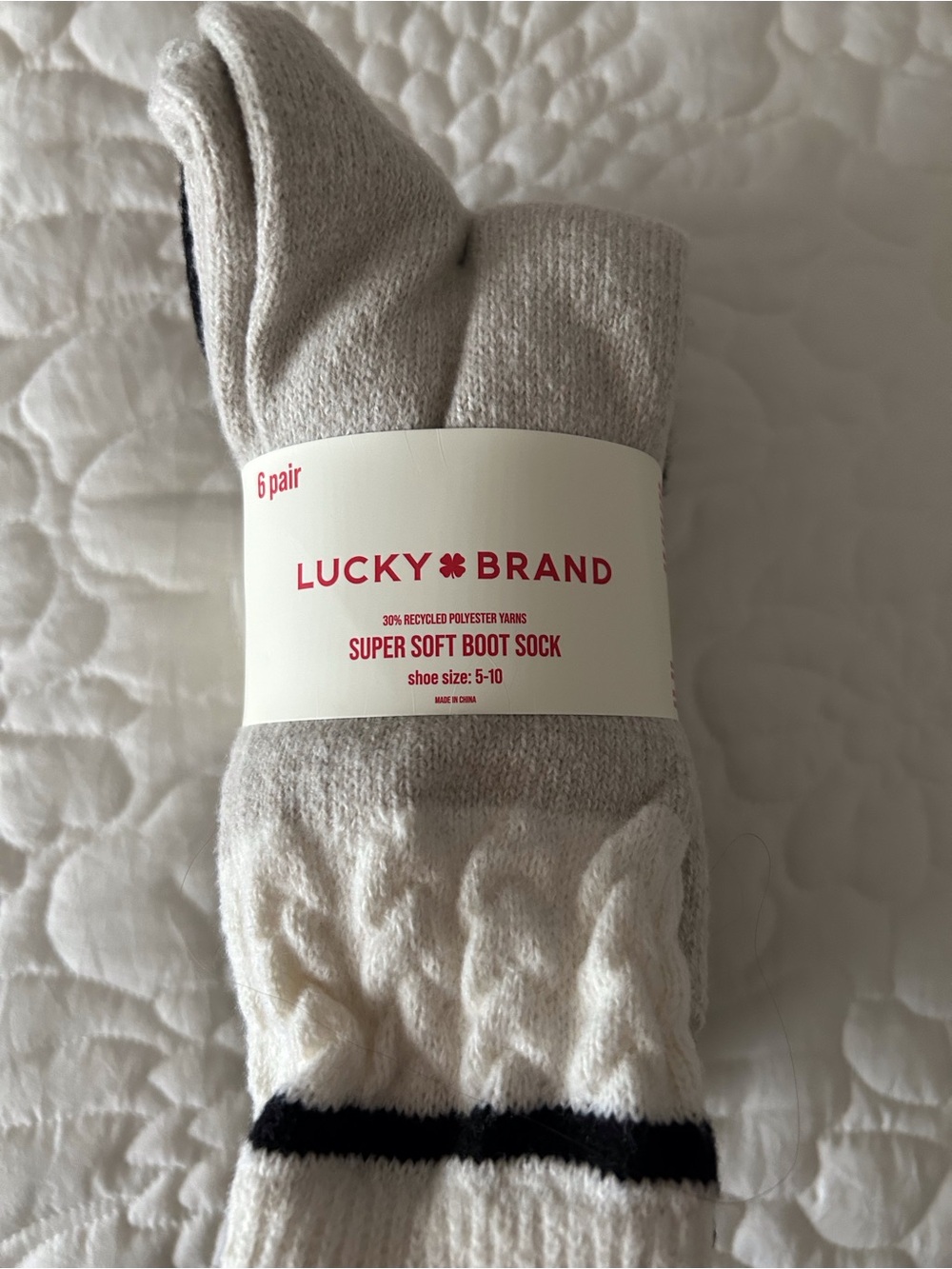 Lucky Brand Ladies Super Soft Boot Socks